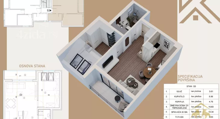 Dvosoban stan | 4zida