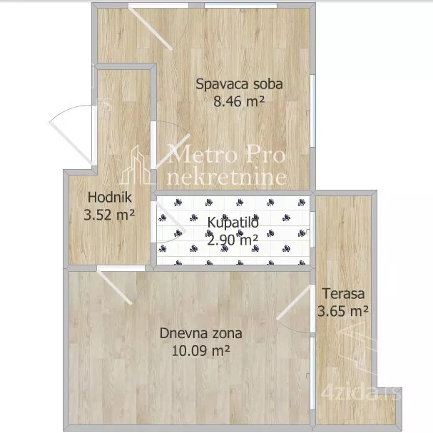 Jednoiposoban stan | 4zida