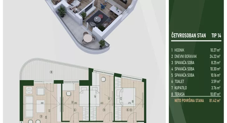 Četvorosoban | 4zida