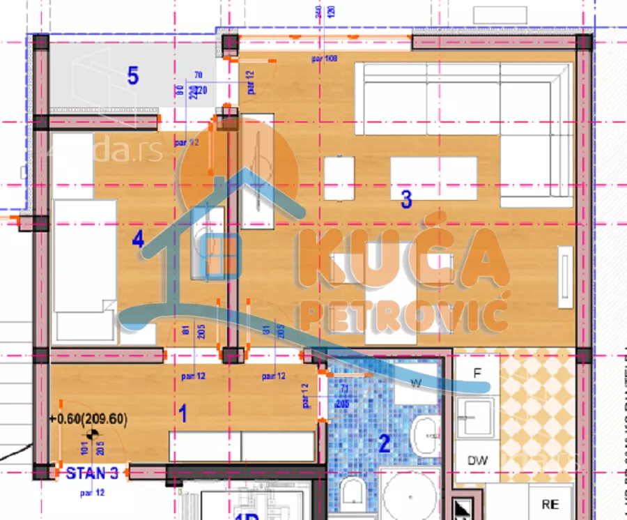 Jednoiposoban stan | 4zida