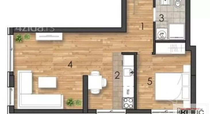 Dvosoban stan | 4zida