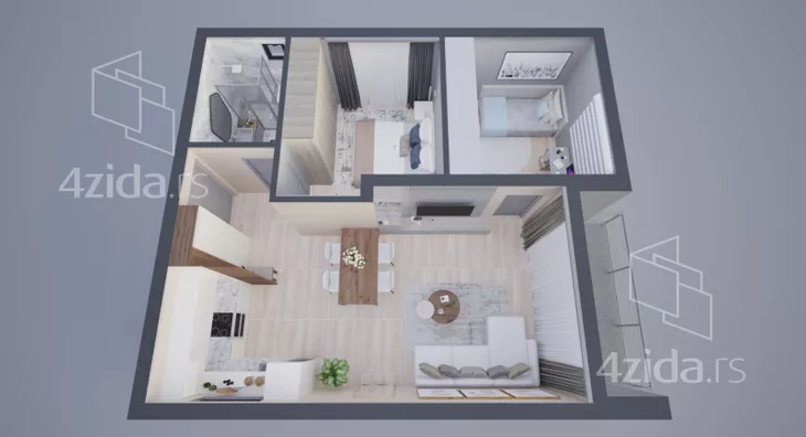 Dvosoban stan | 4zida