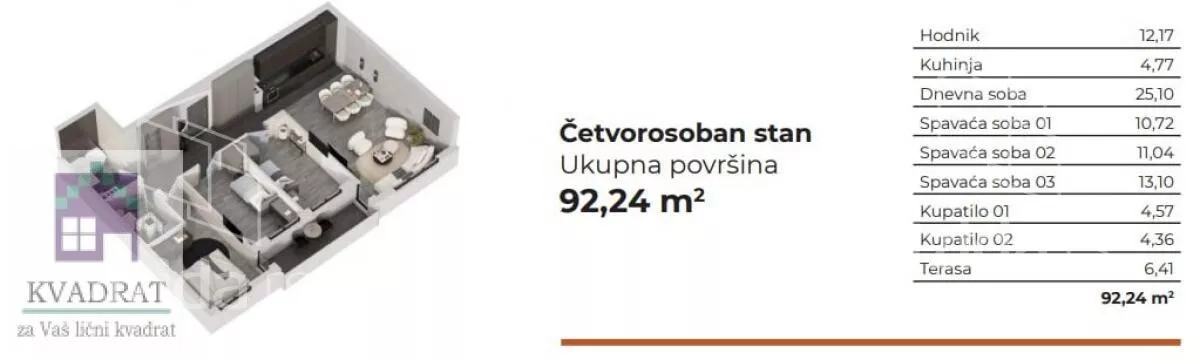 Četvorosoban stan | 4zida