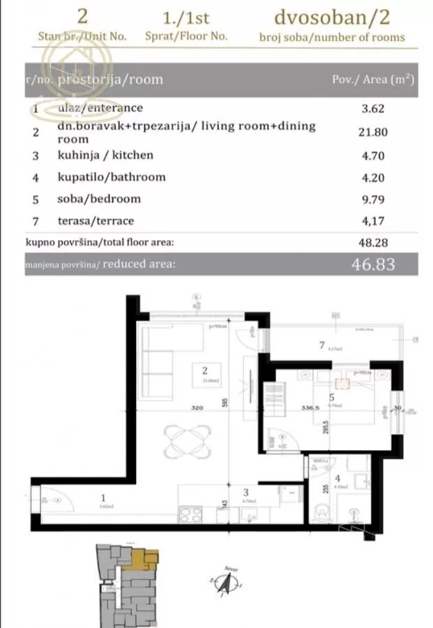 Dvosoban stan | 4zida