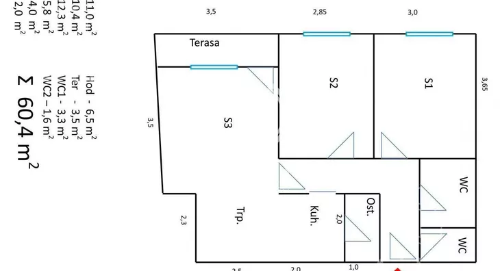 Trosoban stan | 4zida