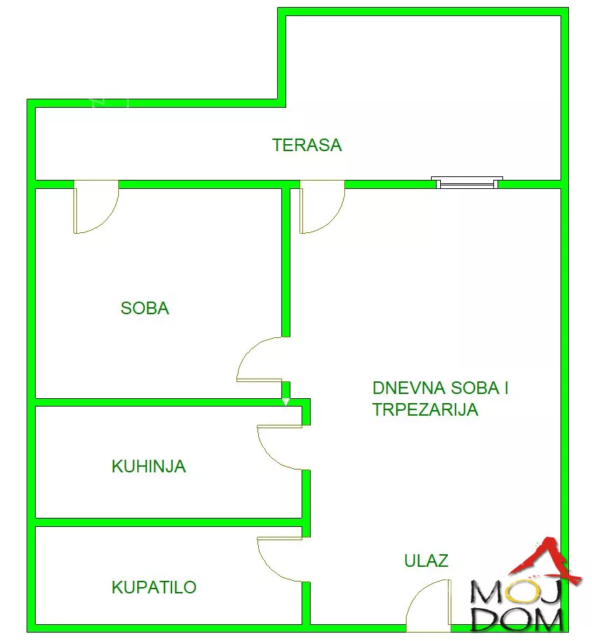 Jednoiposoban stan | 4zida