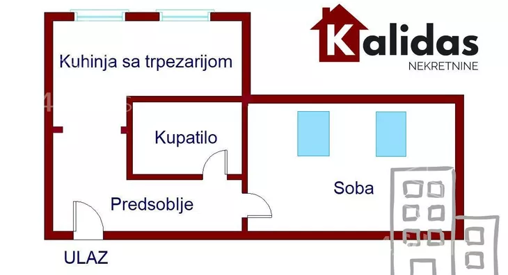 Jednosoban stan | 4zida