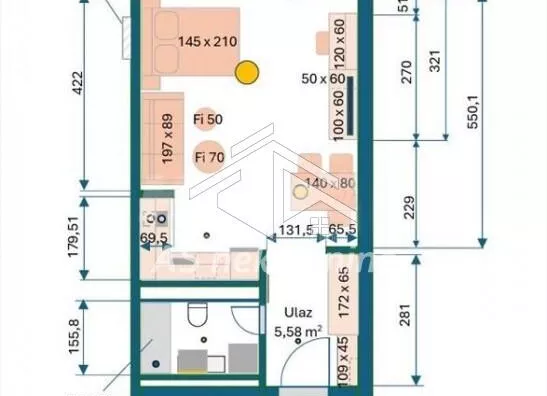 Jednosoban stan | 4zida