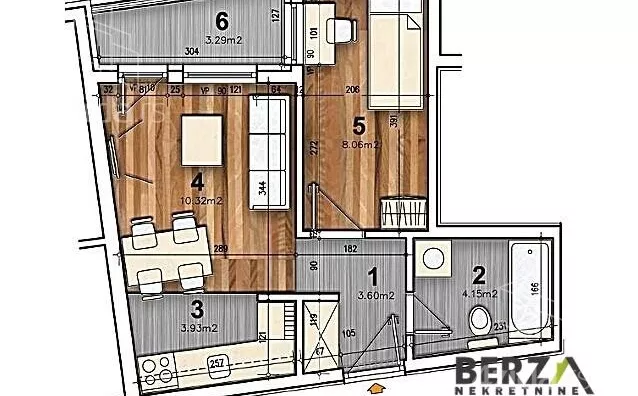 Jednoiposoban stan | 4zida