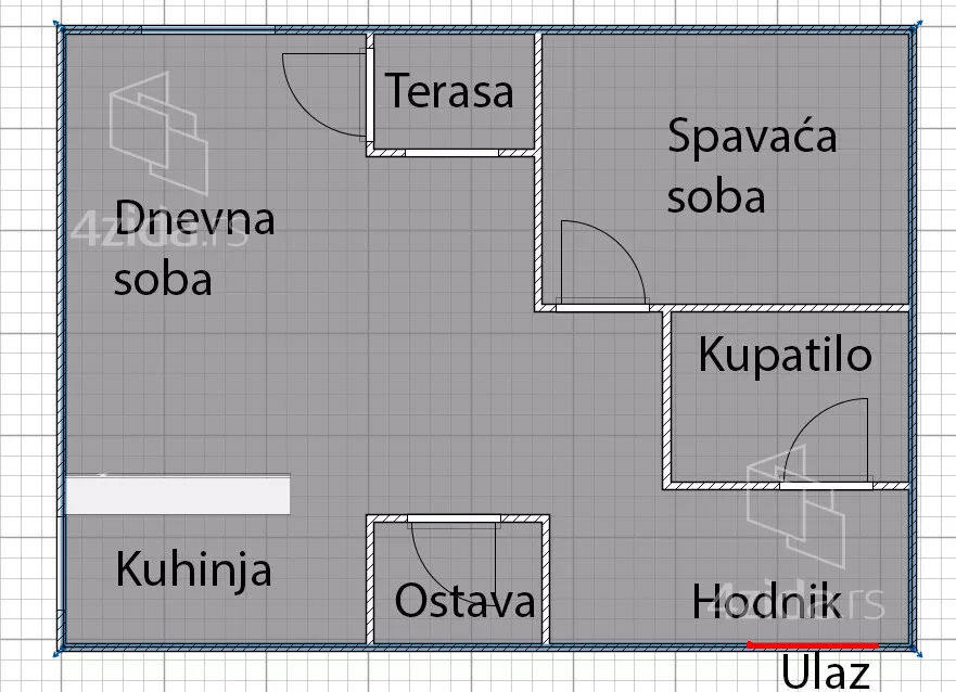 Jednoiposoban stan | 4zida