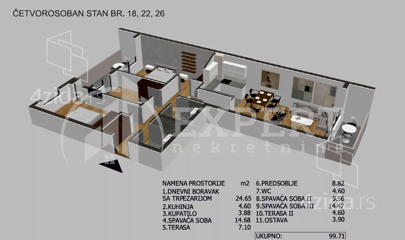 Četvorosoban stan | 4zida