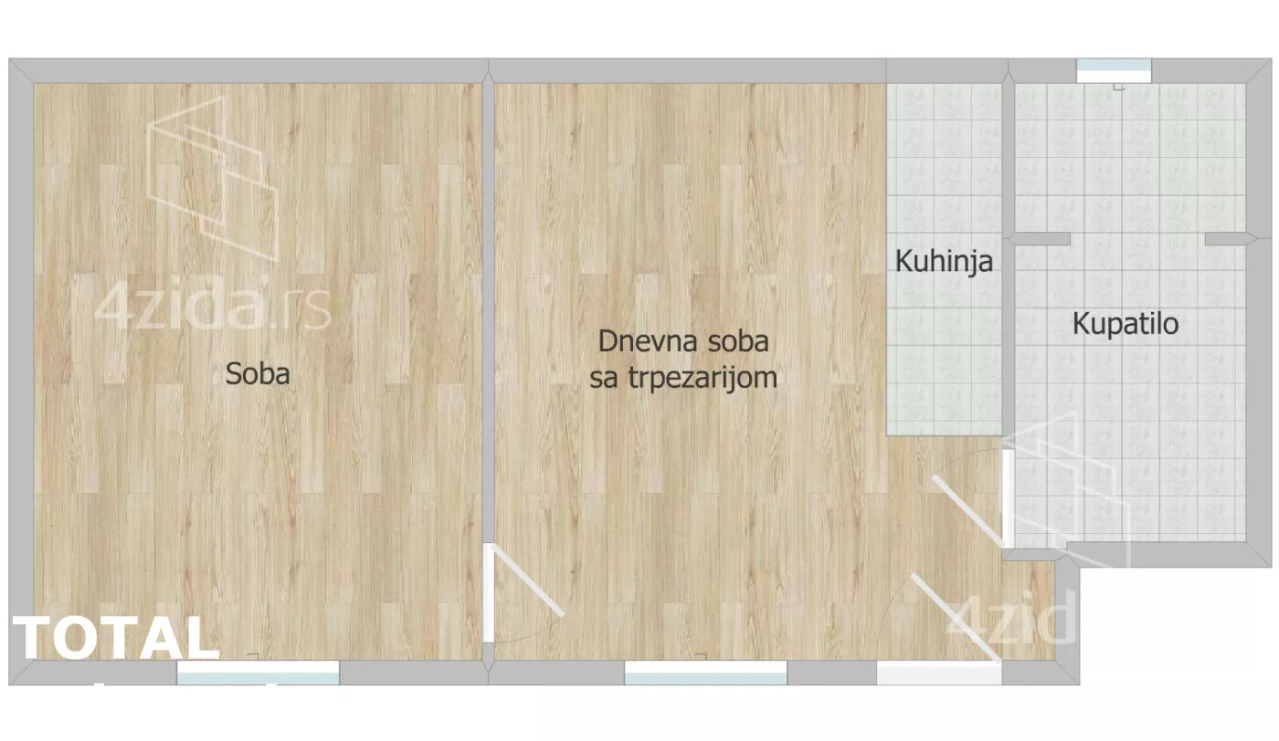 Dvosoban stan | 4zida