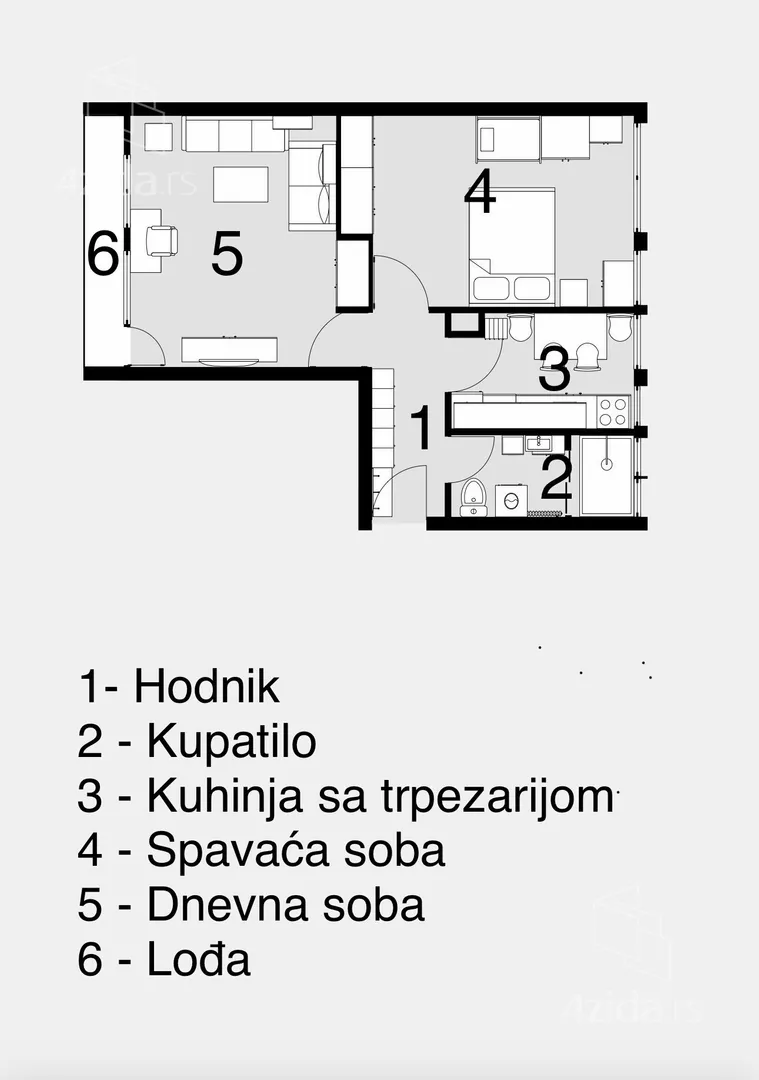 Dvosoban stan | 4zida