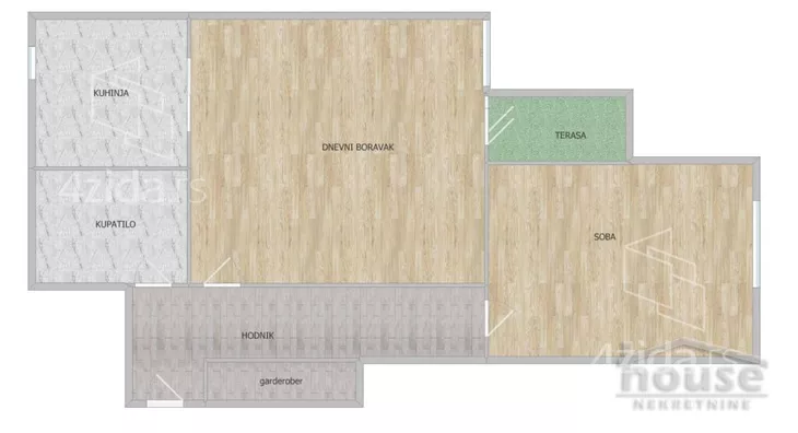 Jednoiposoban stan | 4zida