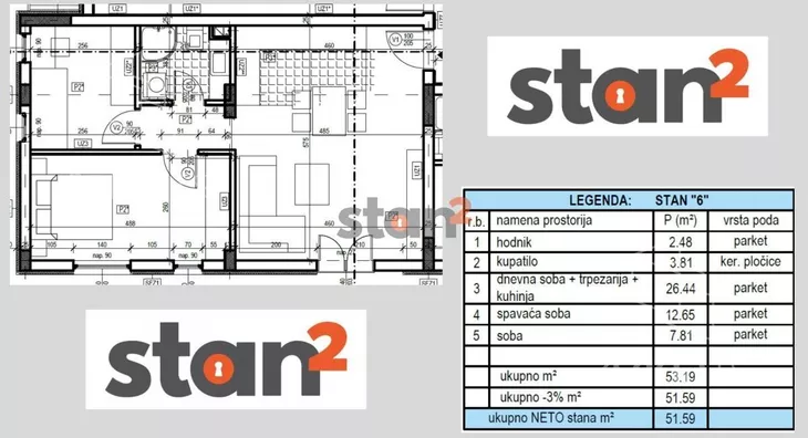Dvoiposoban stan | 4zida