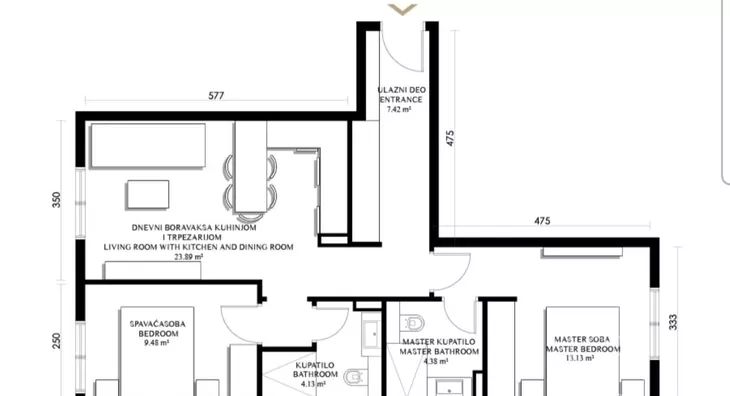 Trosoban stan | 4zida