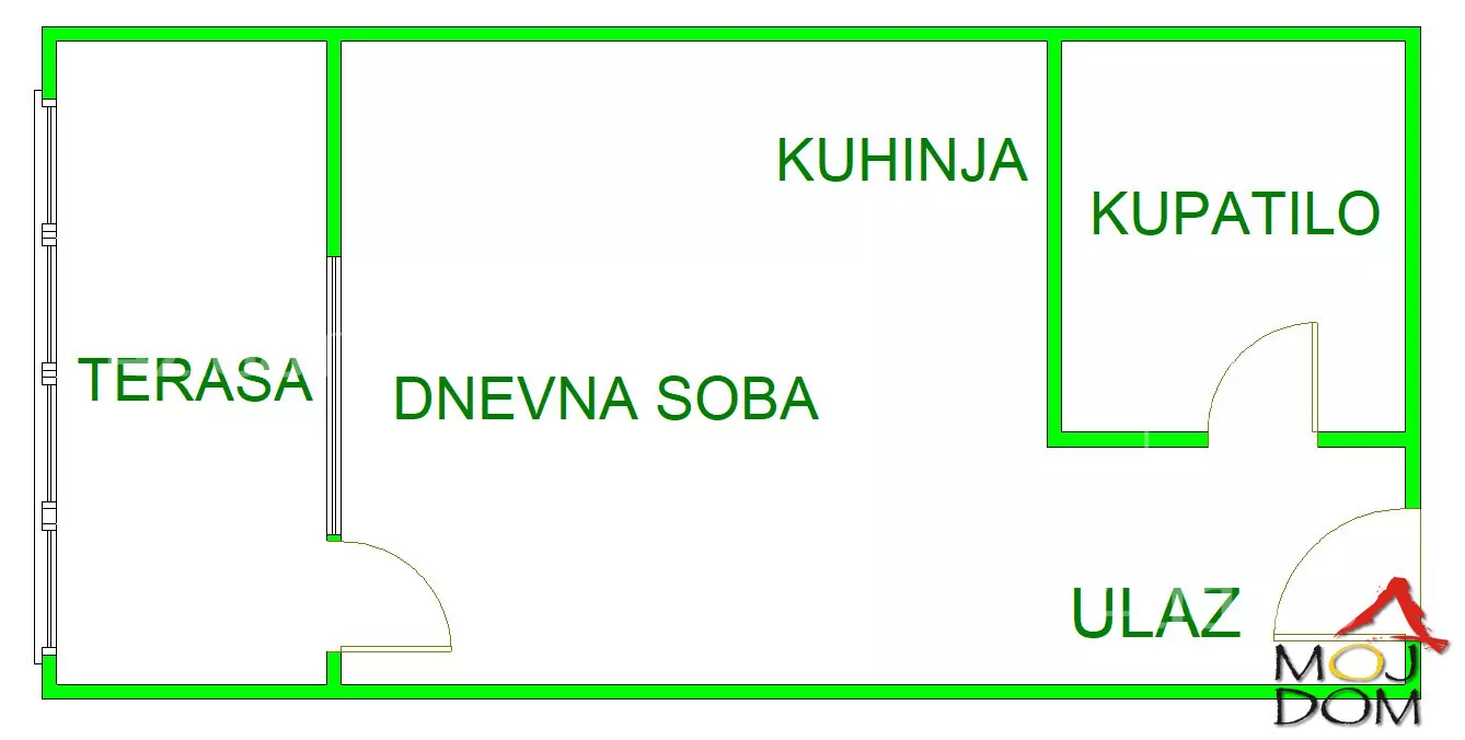 Jednosoban stan | 4zida