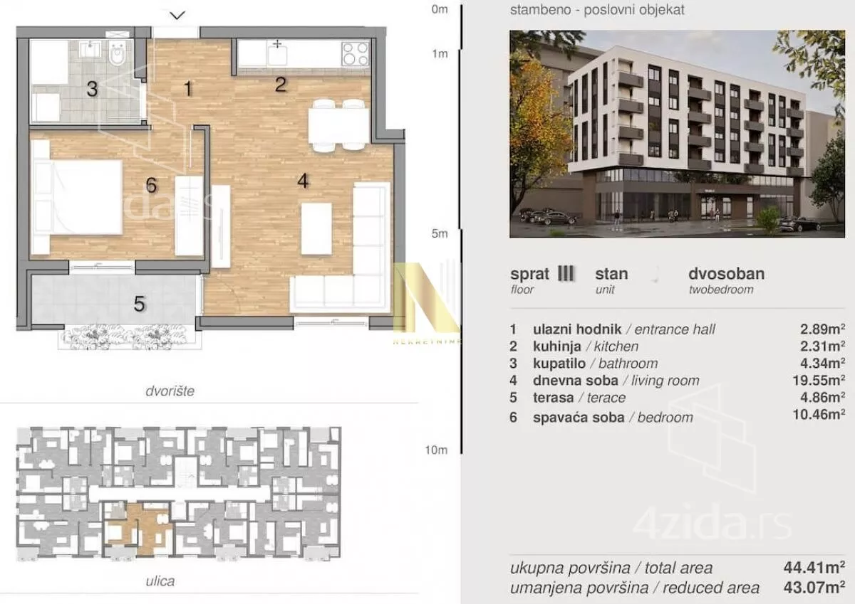 Dvosoban stan | 4zida
