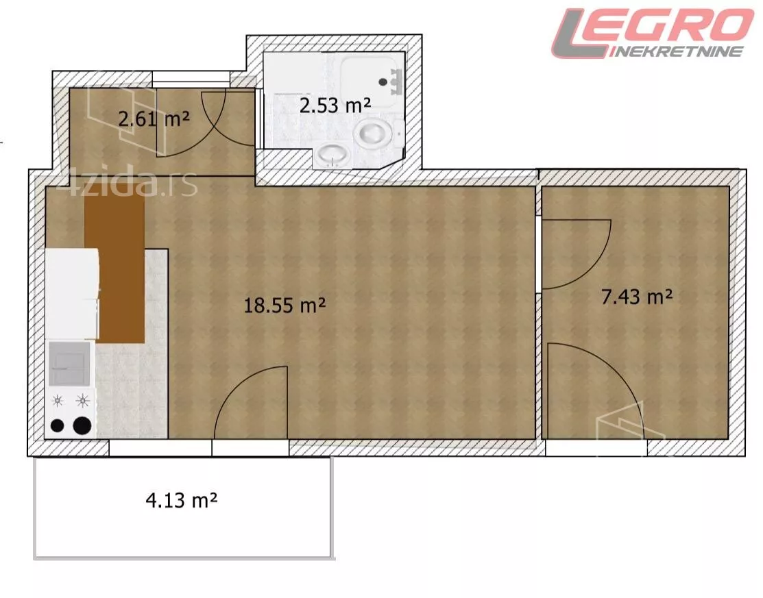 Trosoban stan | 4zida