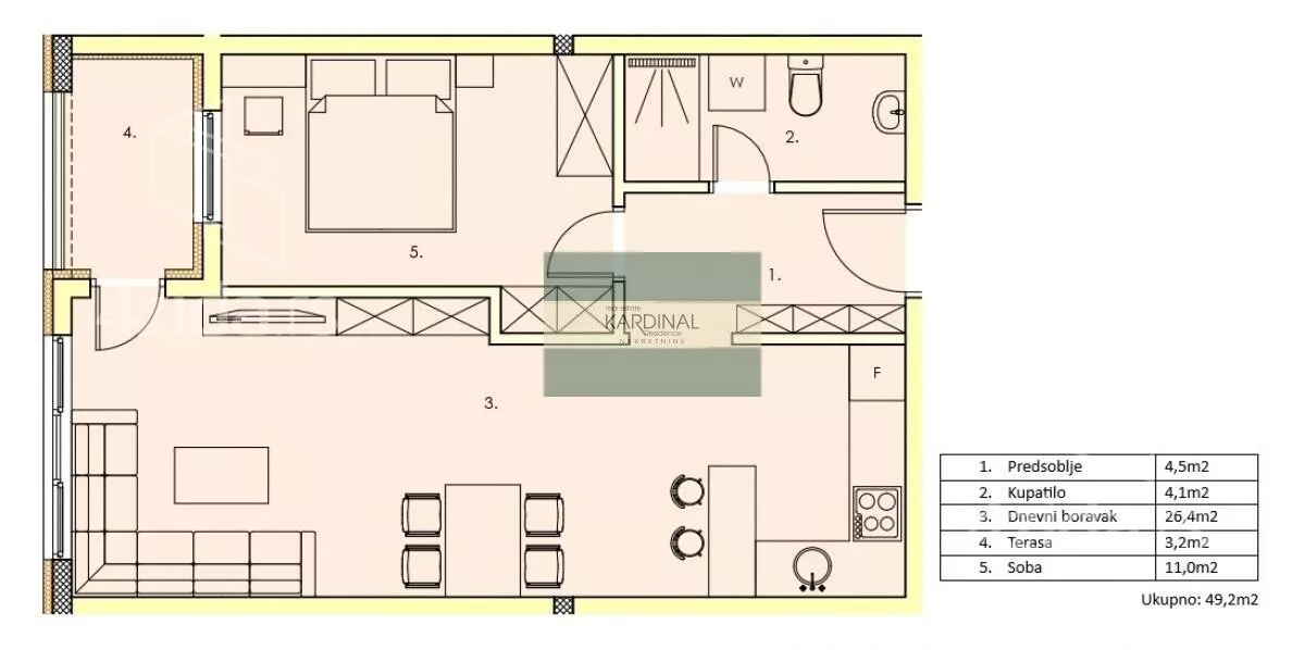 Jednosoban stan | 4zida