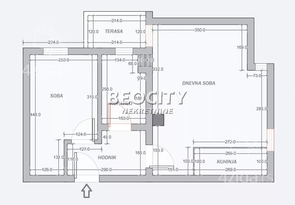Jednoiposoban stan | 4zida
