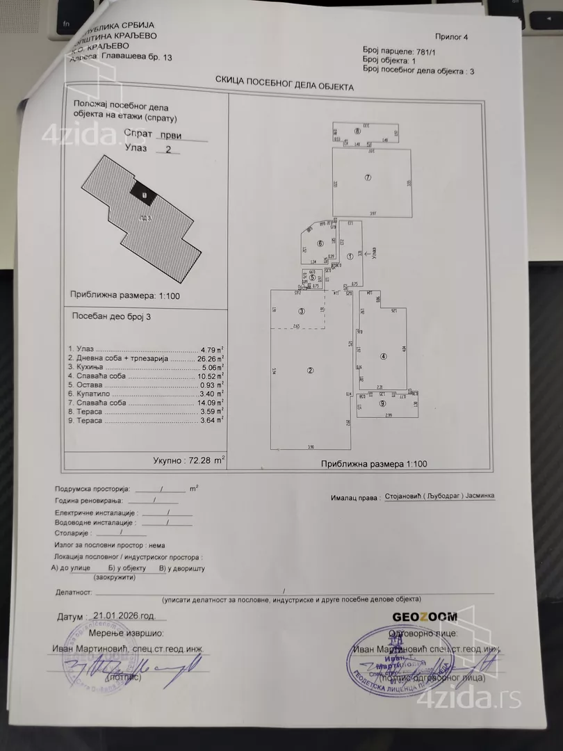 Trosoban stan | 4zida