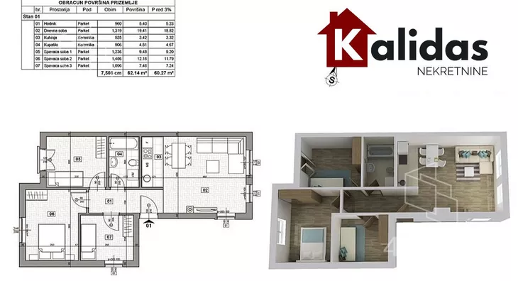 Troiposoban stan | 4zida