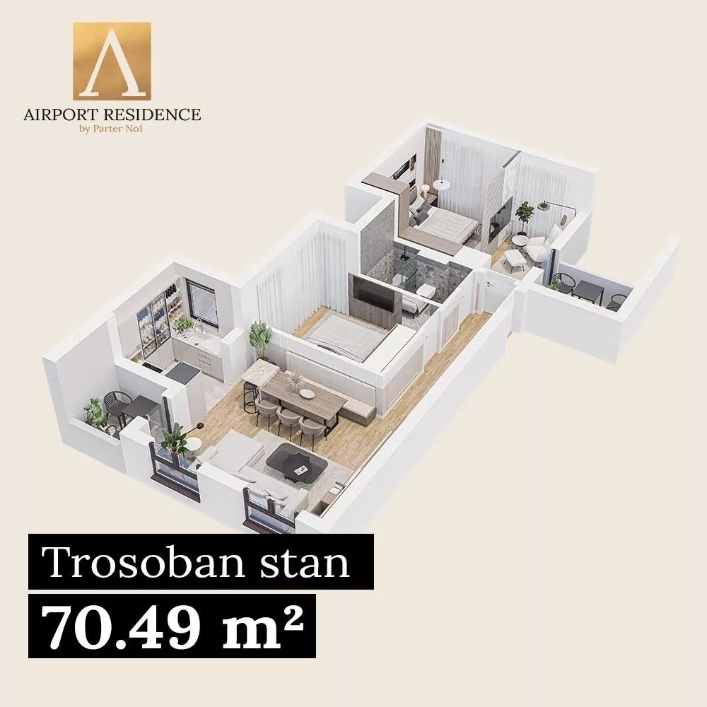 Trosoban stan | 4zida