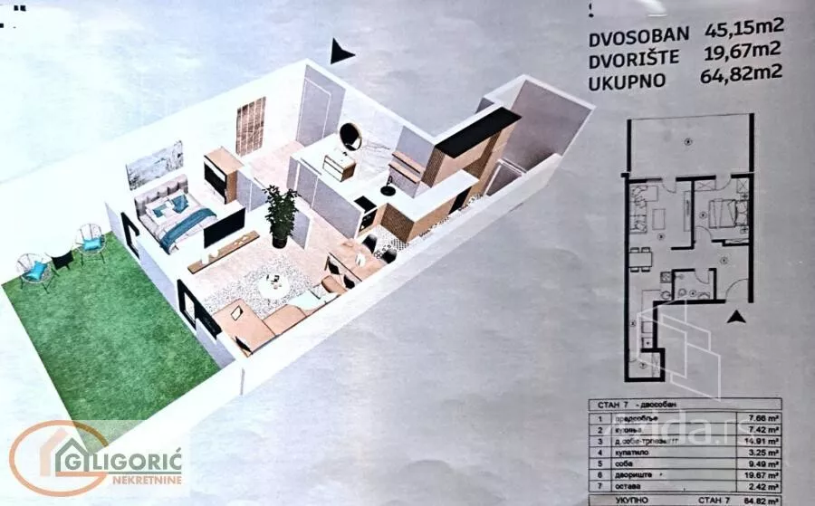 Dvosoban stan | 4zida