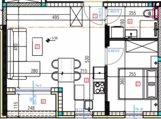 Jednoiposoban stan | 4zida