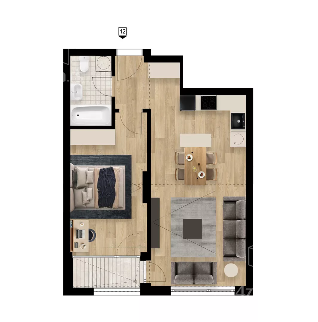 Dvosoban stan | 4zida