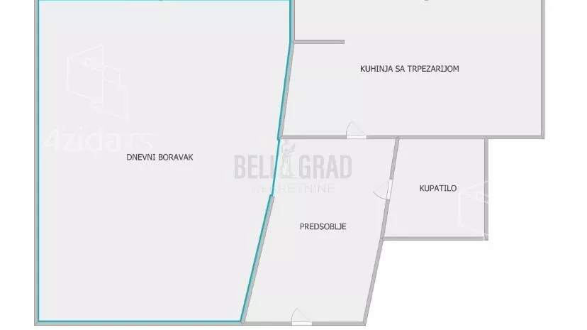 Jednosoban stan | 4zida