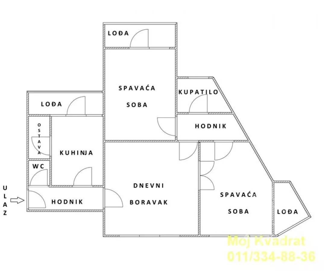Trosoban stan | 4zida
