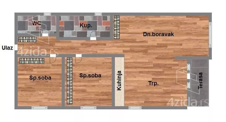 Trosoban stan | 4zida