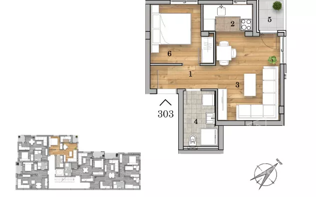 Dvosoban stan | 4zida