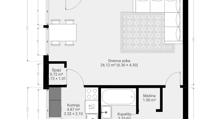 Dvoiposoban stan | 4zida