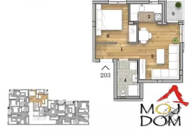 Jednoiposoban stan | 4zida