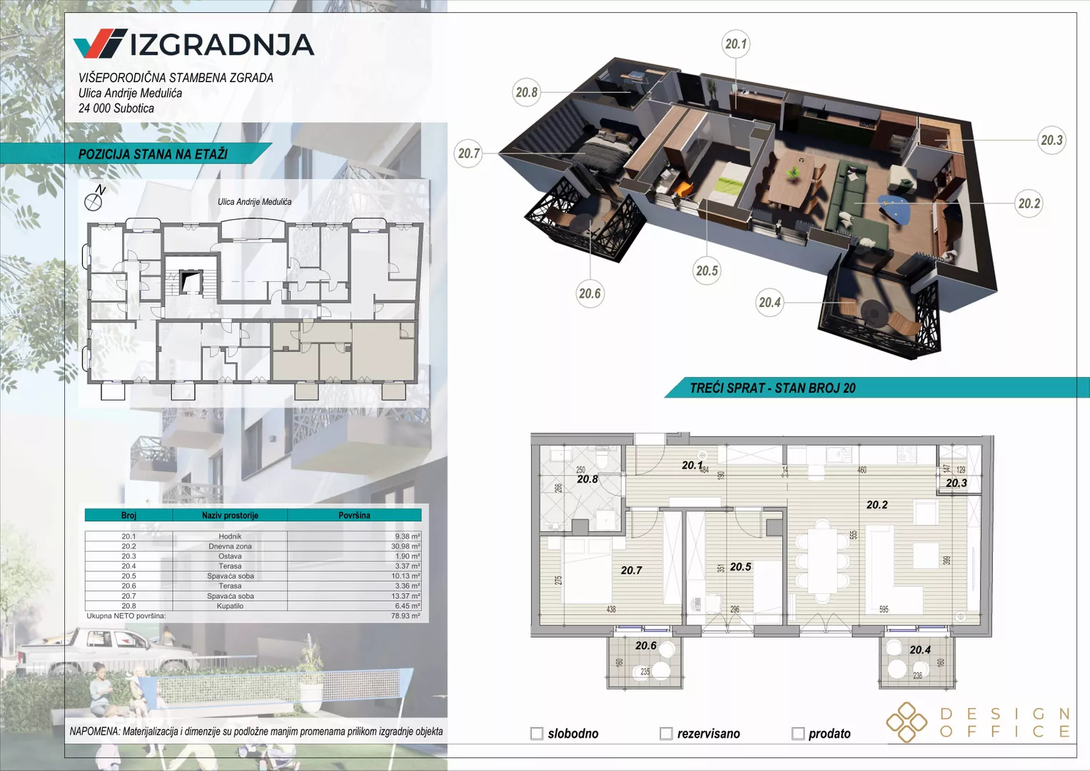 Trosoban stan | 4zida