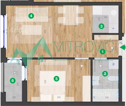 Dvosoban stan | 4zida