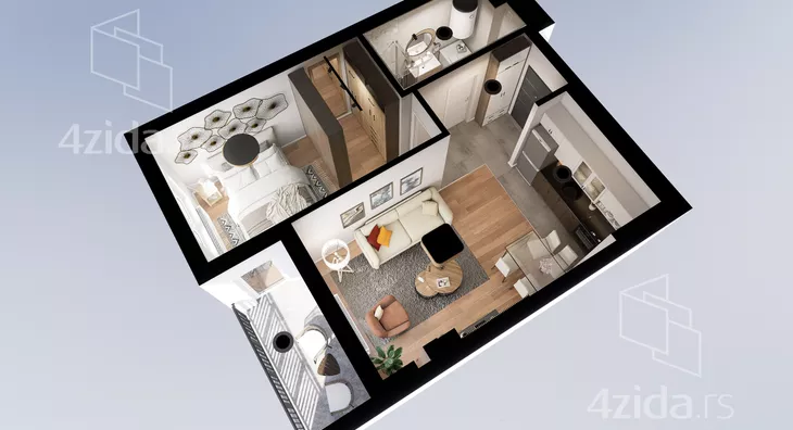 Dvosoban stan | 4zida