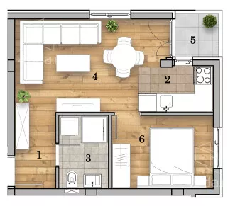 Dvosoban stan | 4zida