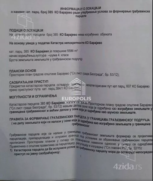 Građevinsko zemljište | 4zida