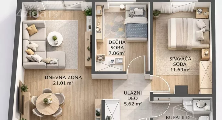 Trosoban stan | 4zida