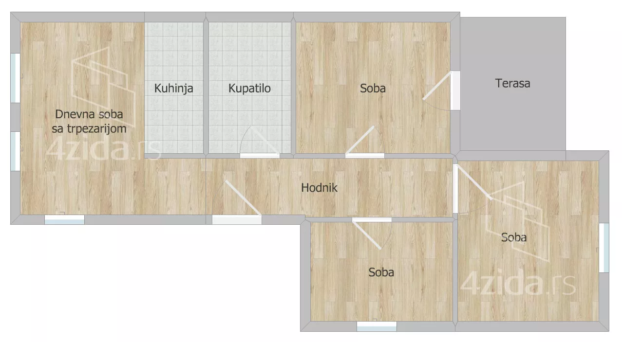 Troiposoban stan | 4zida