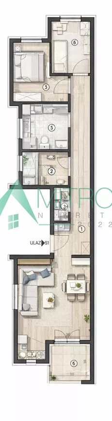 Troiposoban stan | 4zida