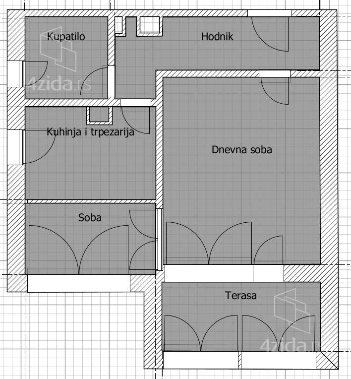 Jednoiposoban stan | 4zida