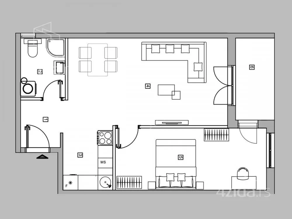 Dvosoban stan | 4zida