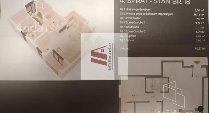 Trosoban stan | 4zida