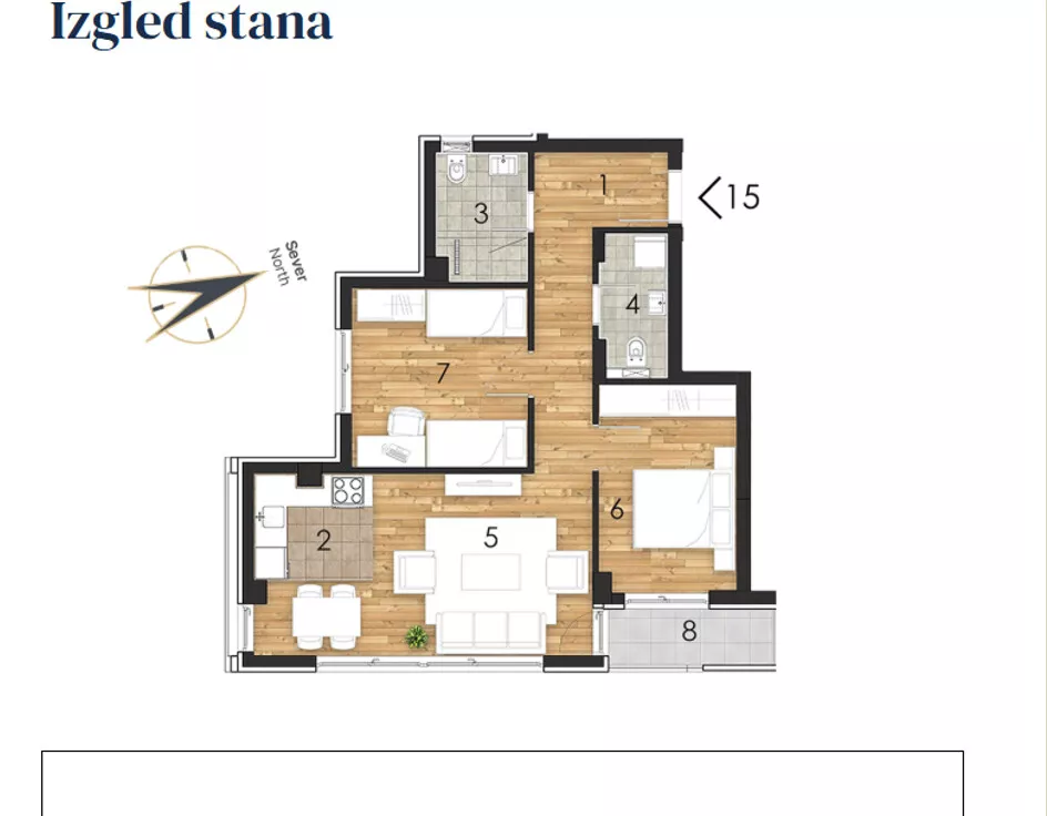 Trosoban stan | 4zida