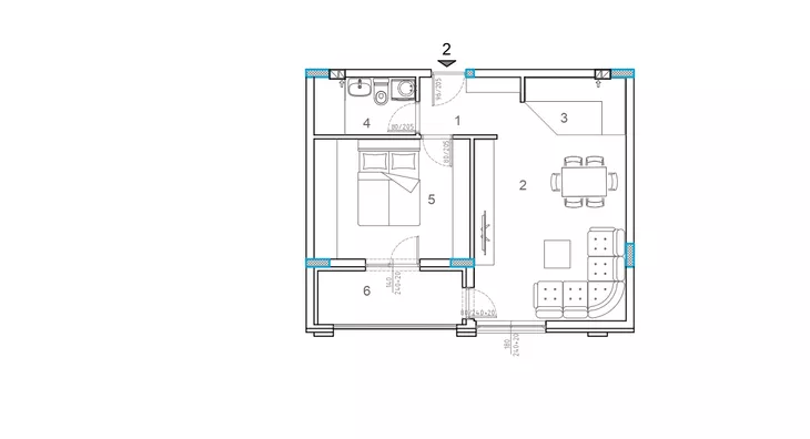 Jednoiposoban stan | 4zida
